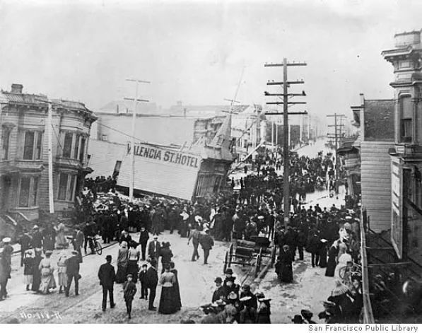 旧金山大地震后的历史图片